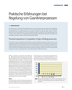 Praktische Erfahrungen bei Regelung von Gasnitrierprozessen