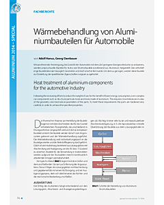 Wärmebehandlung von Aluminiumbauteilen für Automobile