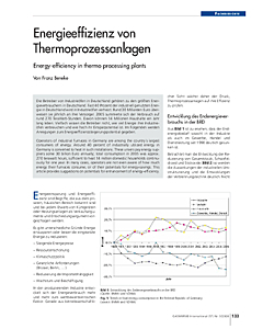 Energieeffizienz von Thermoprozessanlagen