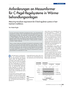 Anforderungen an Messumformer für C-Pegel-Regelsysteme in Wärmebehandlungsanlagen