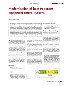 Modernisation of heat treatment equipment control systems