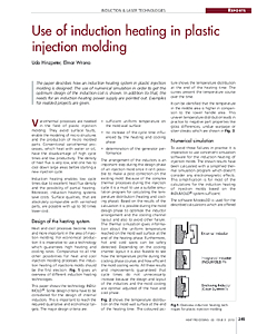 Use of induction heating in plastic injection molding