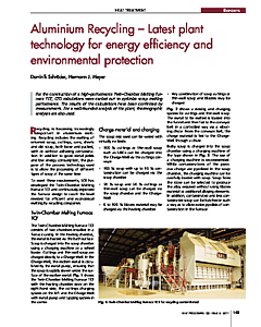 Aluminium Recycling - Latest plant technology for energy effciency and environmental protection
