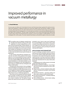 Improved performance in vacuum metallurgy