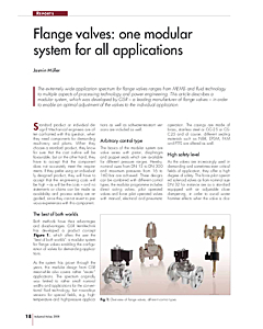 Flange valves: one modular system for all applications