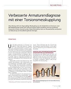 Verbesserte Armaturendiagnose mit einer Torsionsmesskupplung