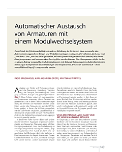 Automatischer Austausch von Armaturen mit einem Modulwechselsystem