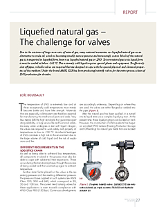 Liquefied natural gas – The challenge for valves