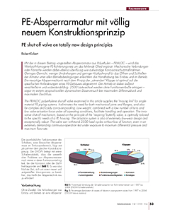 PE-Absperrarmatur mit völlig neuem Konstruktionsprinzip