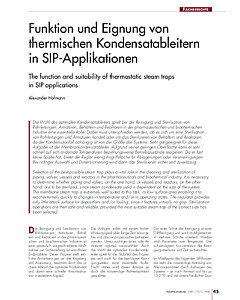 Funktion und Eignung von thermischen Kondensatableitern in SIP-Applikationen