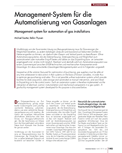Management-System für die Automatisierung von Gasanlagen