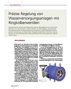 Präzise Regelung von Wasserversorgungsanlagen mit Ringkolbenventilen