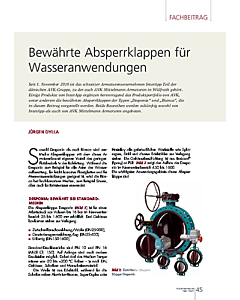 Bewährte Absperrklappen für Wasseranwendungen