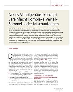 Neues Ventilgehäusekonzept vereinfacht komplexe Verteil-, sammel- oder Mischaufgaben