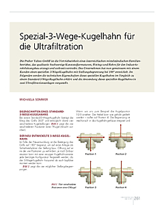 Spezial-3-Wege-Kugelhahn für die Ultrafiltration