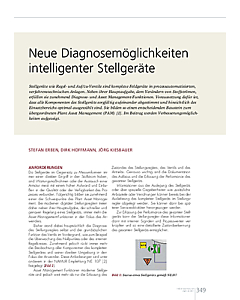 Neue Diagnosemöglichkeiten intelligenter Stellgeräte