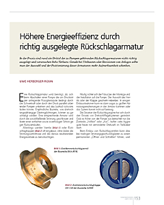 Höhere Energieeffizienz durch richtig ausgelegte Rückschlagarmatur