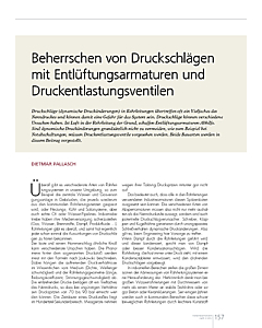 Beherrschen von Druckschlägen mit Entlüftungsarmaturen und Druckentlastungsventilen