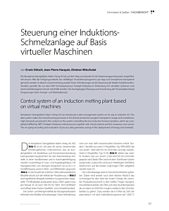 Steuerung einer Induktions- Schmelzanlage auf Basis virtueller Maschinen