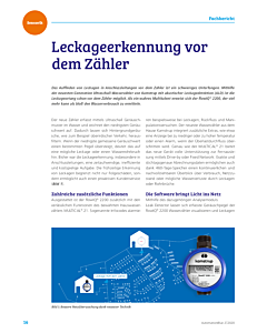 Leckageerkennung vor dem Zähler