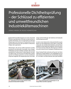 Professionelle Dichtheitsprüfung – der Schlüssel zu effizienten und umweltfreundlichen Industriekältemaschinen