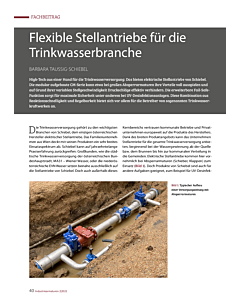Flexible Stellantriebe für die Trinkwasserbranche