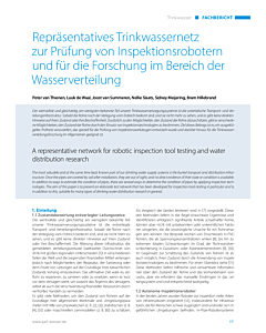 Repräsentatives Trinkwassernetz zur Prüfung von Inspektionsrobotern und für die Forschung im Bereich der Wasserverteilung