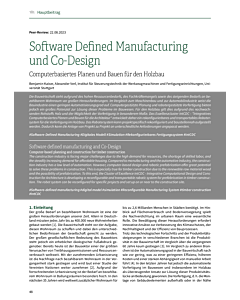 Software Defined Manufacturing und Co-Design