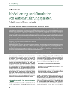Modellierung und Simulation von Automatisierungsgeräten