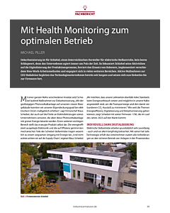 Mit Health Monitoring zum optimalen Betrieb