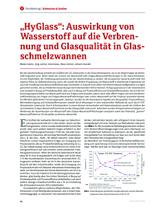 „HyGlass“: Auswirkung von Wasserstoff auf die Verbrennung und Glasqualität in Glasschmelzwannen