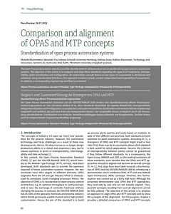 Comparison and alignment of OPAS and MTP concepts