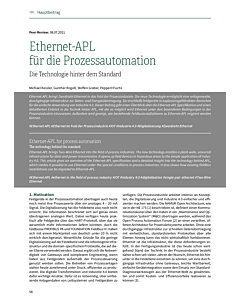 Ethernet-APL für die Prozessautomation