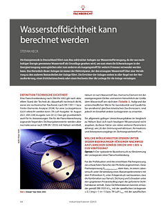 Wasserstoffdichtheit kann berechnet werden