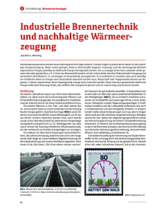 Industrielle Brennertechnik und nachhaltige Wärmeerzeugung