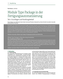 Module Type Package in der Fertigungsautomatisierung