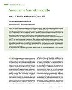Generische Gasnetzmodelle