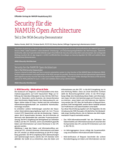 Security für die NAMUR Open Architecture