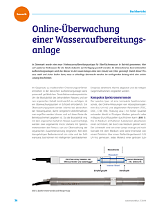 Online-Überwachung einer Wasseraufbereitungsanlage