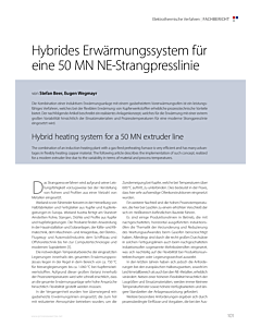 Hybrides Erwärmungssystem für eine 50 MN NE-Strangpresslinie