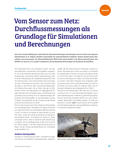 Vom Sensor zum Netz: Durchflussmessungen als Grundlage für Simulationen und Berechnungen