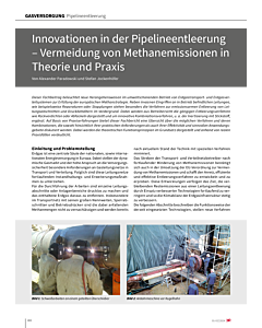 Innovationen in der Pipelineentleerung – Vermeidung von Methanemissionen in Theorie und Praxis