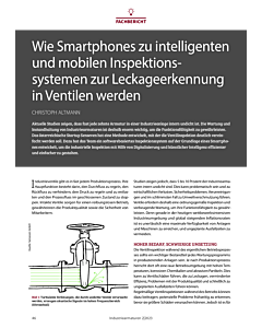 Wie Smartphones zu intelligenten und mobilen Inspektionssystemen zur Leckageerkennung in Ventilen werden