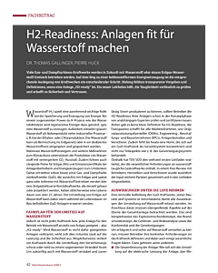 H2-Readiness: Anlagen fit für Wasserstoff machen