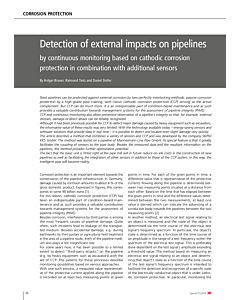 Detection of external impacts on pipelines