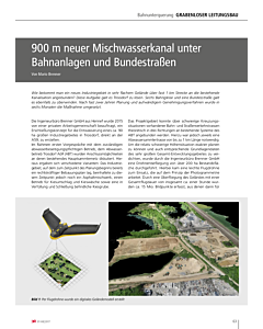 900 m neuer Mischwasserkanal unter Bahnanlagen und Bundestraßen
