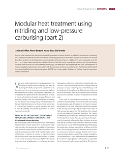 Modular heat treatment using nitriding and low-pressure carburising (part 2)