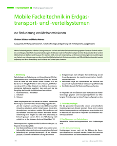 Mobile Fackeltechnik in Erdgastransport- und -verteilsystemen