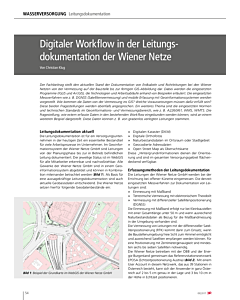 Digitaler Workflow in der Leitungsdokumentation der Wiener Netze
