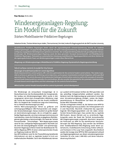 Windenergieanlagen-Regelung: Ein Modell für die Zukunft